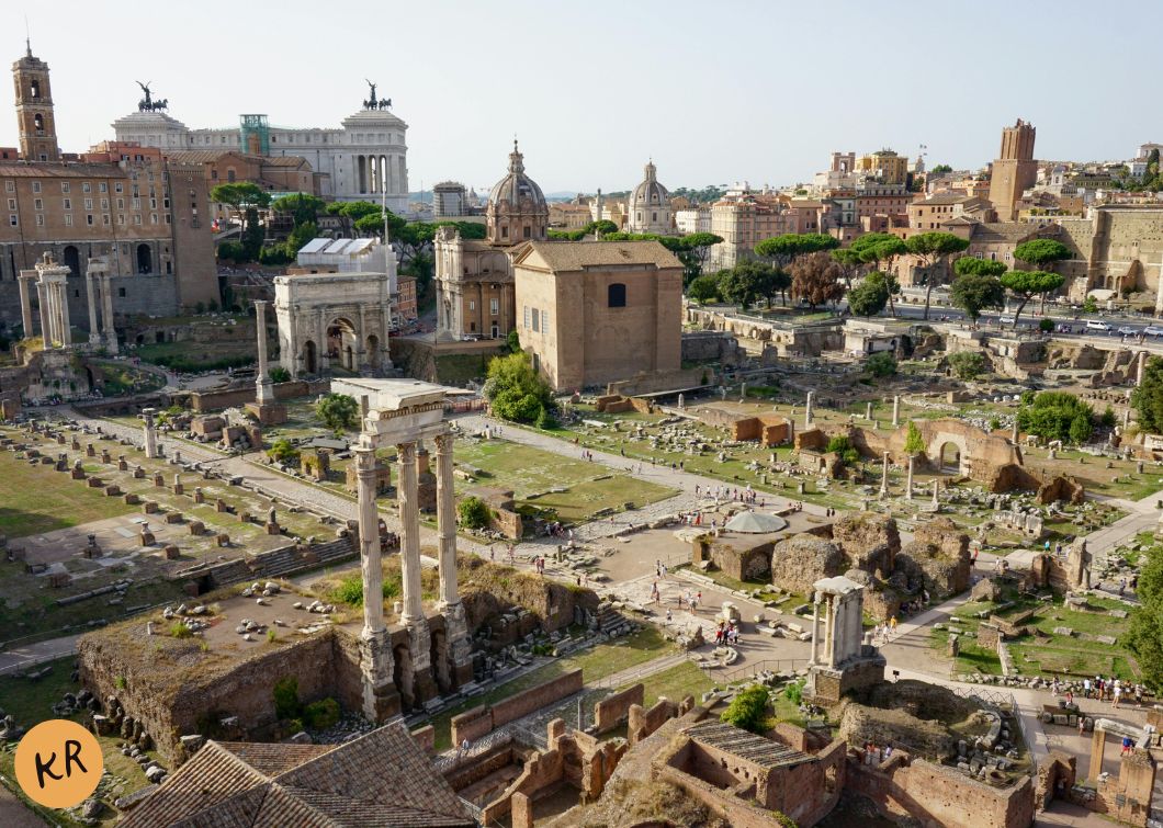 Forum Romanum régészeti területe Rómában